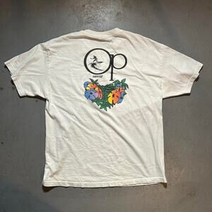 90s white ocean pacific tee